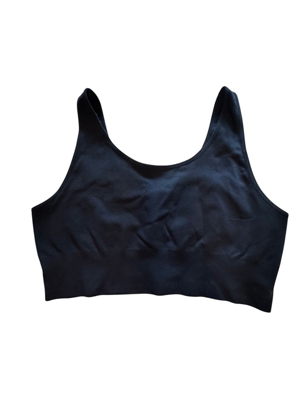 5/$25 EUC Black Fruit of The Loom Sports Bra Size 3X